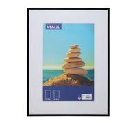 Maul Cornice portafoto da parete, taglia unica | lucida elegante, per parete o mensola, verticale e orizzontale, cambio rapido della foto, copertura infrangibile