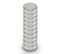 MAUL Dischi magnetici argento neodimio 10 pz tenuta 4.5 kg