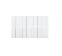 MAUL Facetterand Magneti MAULpro (20 pezzi) 53 x 18 x 10 mm | Mini magneti in plastica | potenti magneti per lavagna bianca e lavagna magnetica | ideali per ufficio, home office e officina, bianco