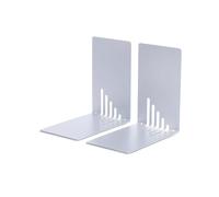 MAUL Buchstütze (H)140 x (T)140 x (B)85 mm, silber, 2 Pezzi