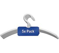 Maul gruccia appendiabiti 9451502 l x a 46 cm 19 acrilico bianco 5 pz