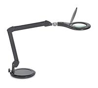 MAUL Lampada con lente MAULmakro LED nera per lavori precisi