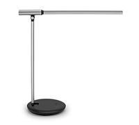 MAUL Lampada da tavolo MAULrubia LED dimmerabile USB argento | luce calda o concentrata, comandi touch intuitivi, orientamento flessibile, base stabile salvascrivania