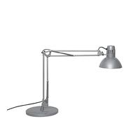 MAUL lampada da tavolo MAULstudy | Lampada da scrivania orientabile con braccio e base articolati | Elegante lampada LED da tavolo in metallo | Lampadina LED esclusiva | Argento