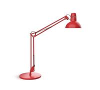 MAUL lampada da tavolo MAULstudy | Lampada da scrivania orientabile con braccio e base articolati | Elegante lampada LED da tavolo in metallo | Lampadina LED inclusa | Rosso