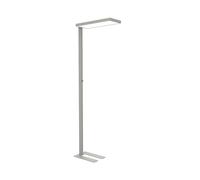 MAUL Lampione LED MAULjura | Lampada da terra dimmerabile da 4.000 K | Tecnica LED ad alta efficienza energetica | Illuminazione diretta e indiretta | Lampada da terra con etichetta GS | Argento