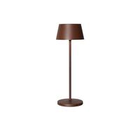 Maul Lampada LED cordless MAULnina marrone elegante per casa e balcone | atmosfera calda accogliente, luminosità touch continua, uso flessibile senza cavi, ricarica comoda su base, per esterni