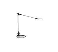 Maul MAULoptimus - Lampada da scrivania in alluminio con supporto, temperatura di colore regolabile, moderna, girevole, per ufficio e scrivania, colore: Argento