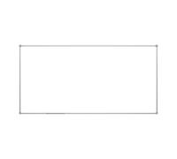 MAUL Lavagna magnetica MAULpro bianca 120x240 cm cornice argento