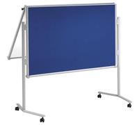 MAUL Lavagna mobile MAULpro bianca blu pieghevole bifacciale