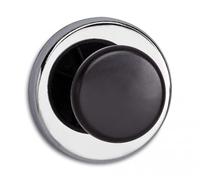 MAUL Magnete con pomello da 5,1 x 2,4 cm, forte magnete con forza adesiva di 9 kg, utilizzabile come appendiabiti, appendiabiti e porta borse, magnete rotondo per banco di raffreddamento, lavagna