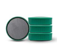 MAUL Magnete MAULSolid, 4 magneti grandi e potenti ad uso multiplo, magneti rotondi dal design moderno, 38 x 12, 5 mm, carico fino a 1, 5 kg, colore: verde