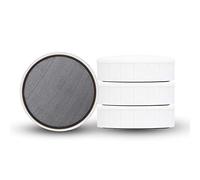 MAUL Magnete MAULsolid, confezione SB - magneti infrangibili e piccoli per un uso versatile - Magnete rotondo con design moderno - Ø 38 x 12,5 mm - Confezione da 4 - Bianco