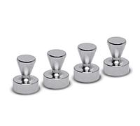 MAUL Magneti a cono argento 4 pezzi presa extra forte