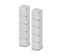MAUL Magneti a cubo Argento neodimio 10 pezzi
