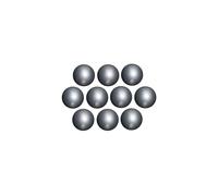 MAUL Magneti a sfera argento set 10 pezzi tenuta 0.6 kg
