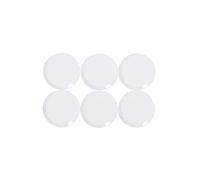 Maul Magneti Facetterand (6 Pezzi) MAULpro Ø 20 mm | Mini magneti in plastica | potenti magneti per Lavagna Bianca e Lavagna Magnetica | Ideali per Ufficio, casa e Officina, Bianco