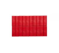 MAUL Facetterand Magneti MAULpro (20 pezzi) 53 x 18 x 10 mm | Mini magneti in plastica | potenti magneti per lavagna bianca e lavagna magnetica | ideali per ufficio, casa e officina | rosso