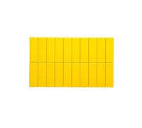 MAUL Facetterand Magneti MAULpro (20 pezzi) 53 x 18 x 10 mm | Mini magneti in plastica | potenti magneti per lavagna bianca e lavagna magnetica | ideali per ufficio, home office e officina, giallo
