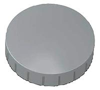 MAUL Magneti rotondi grigi presa salda set 10 pezzi | tenuta affidabile fino a 800 g, corpo in plastica antiurto, formato compatto Ø 32 mm, per bacheche metalliche