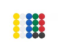 Maul Magneti Rotondi MAULpro 20 pz Giallo Blu Verde Rosso Nero Bianco