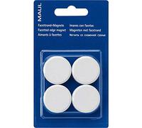 MAUL Magneti rotondi MAULpro Set 4 pezzi bianco portata 600 g