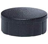 MAUL Magneti rotondi neri Set 10 pezzi presa sicura | formato discreto, fissaggio affidabile, ideali per note e foto, corpo antiurto, superficie laccata