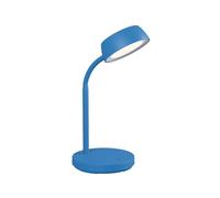 MAUL Maulabby - Lampada da scrivania a LED, piccola, con supporto, moderna, per scrivania, ufficio, flessibile, con luce LED bianca calda da 3000 K, colore: blu