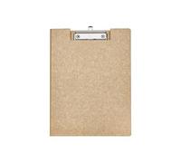 MAUL MAULbalance - Cartella portablocco A4 in cartone con effetto marmorizzato, moderna clip in metallo per riporre la carta, cartella per ufficio, cucina e officina, colore: marrone