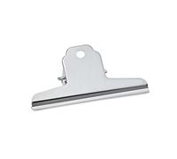 MAUL MAULbasic - Graffetta in metallo vintage, con ampia clip di bloccaggio, 12 cm e larghezza di serraggio 3 cm, gadget per casa, cucina e ufficio, adatto per progetti fai da te, argento