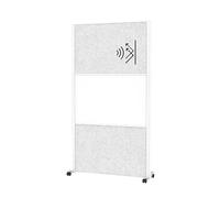 MAUL Maulconnecto - Divisorio acustico, 180 x 100 cm, divisorio per ufficio e scrivania, divisorio indipendente con ruote, ideale come protezione dagli sguardi indiscreti e dal suono | tessuto non