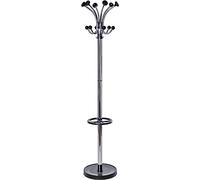 MAUL Maulnebula - Appendiabiti moderno e stabile per uso privato o reception, elegante appendiabiti in acciaio effetto metallizzato per giacca e cappotto | argento