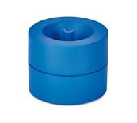 MAUL MAULpro Eco - Dispenser di graffette, organizer da scrivania sostenibile per riporre graffette, per l'ufficio e il posto di lavoro, con 15 graffette, colore: blu