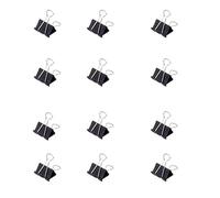 MAUL Molle fermacarte mauly® nere in metallo 12 pezzi 32 mm