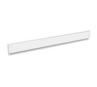 MAUL Morsettiera MAULGrip 100 x 5 cm | Morsettiera a muro in alluminio per il fissaggio di disegni, piani, foto o poster, organizer per ufficio, officina e corridoio, bianco