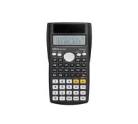 MAUL MSC 240 ECO Calcolatrice da tavolo a energia solare, con display a due righe, 80% plastica riciclata, nero, 16,1 x 8,5 x 2,1 cm, per ufficio, officina, scuola