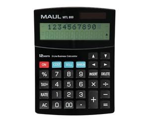MAUL MTL 800 calcolatrice Desktop Calcolatrice con Display Nero | percorso di calcolo visibile, lettura comoda inclinata, funzioni business pratiche, tasto 00 rapido, autospegnimento