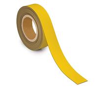 MAUL Nastro magnetico giallo scrivibile per scaffali