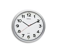 Maul Orologio da parete MAULstep Ø 40 cm | Orologio al quarzo con regolazione automatica dell'ora | Orologio moderno per ufficio e cucina | Grande orologio da parete con buona leggibilità in grandi