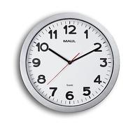 MAUL Orologio da parete MAULstep argento e bianco Ø35 cm analogico