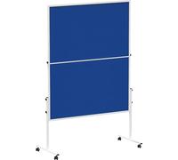 MAUL Pannello in feltro MAULsolid blu 150 x 120 cm pieghevole su ruote
