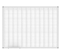 MAUL Planner annuale MAULstandard Bianco 90x120 cm cornice argento