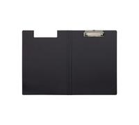 MAUL Cartella portablocco A4 MAULbalance | Cartella per conferenze in cartone dal look elegante | Morsetto moderno in metallo per conservare la carta | Cartella per ufficio, cucina e officina | Nero