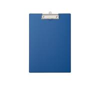MAUL Portablocco A4 MAULpoly | Scrivania in cartone con rivestimento in pellicola PP | Clipboard da appendere | Morsetto moderno per conservare la carta | per ufficio, cucina e officina, blu