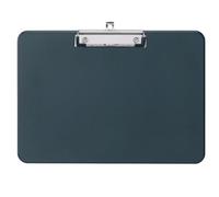 MAUL Portablocco A4, in plastica, formato DIN A4, orizzontale, con clip da appendere, morsetto per riporre la carta, per ufficio, cucina e officina, colore nero