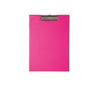 MAUL Portablocco A4, portablocco in cartone con pellicola, portablocco con morsetto di carta, con moderno morsetto per riporre la carta, per ufficio, cucina e officina, rosa
