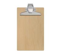 MAUL Mautilia - Tavoletta portablocco in legno di alta qualità, formato A5, formato A5, robusto portablocco con clip vintage, 27,5 x 16 x 3,7 cm, colore: marrone