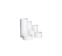 Maul MAULtubo Portapenne lucido con 6 supporti, stabile, Made in Germany, diametro ca. 15 cm, altezza 12,5 cm, bianco