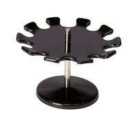 Maul rotonda versione Premium Portatimbri timbri in metallo per rack - 10 Stamps Nero