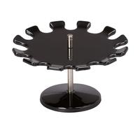 Maul rotonda versione Premium Portatimbri timbri in metallo per rack - 12 Stamps Nero